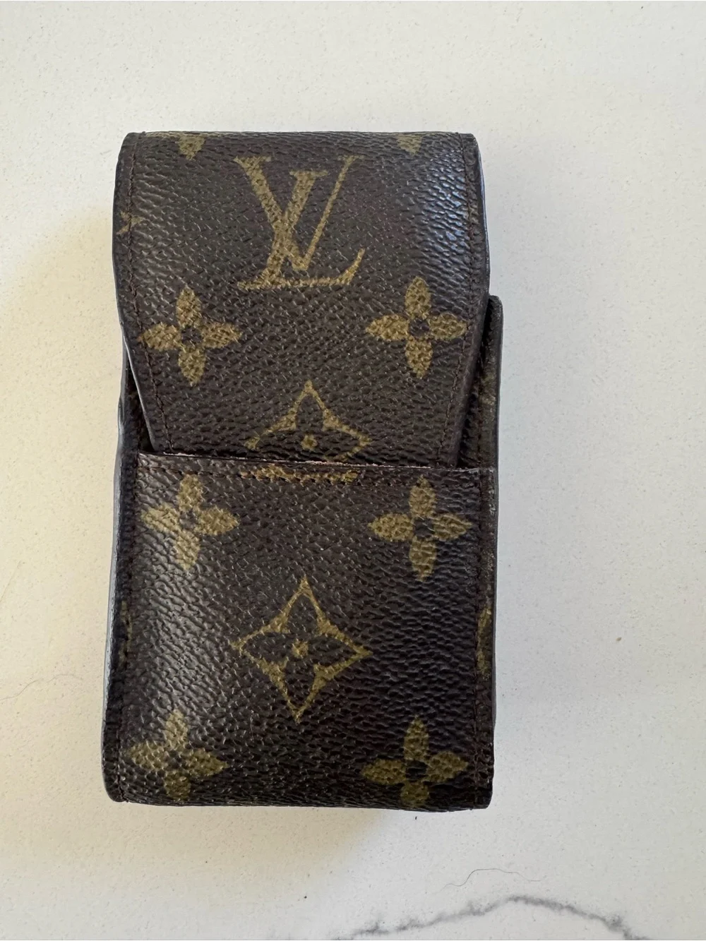 Louis Vuitton Monogram Canvas Key & Card Holder in Brown and Gold
